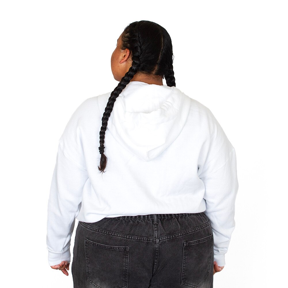 Ducks Spirit, Champion, White, Full Zip, Cotton Blend, Women, Oregon Mascot, Hoodie, Sweatshirt, 1005450